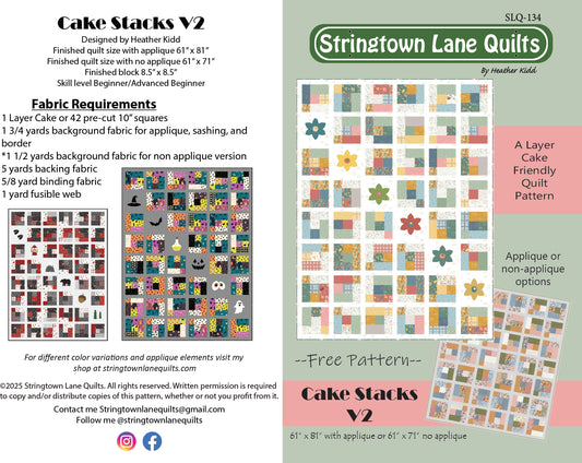 FREE Cake Stacks V2 PDF Pattern