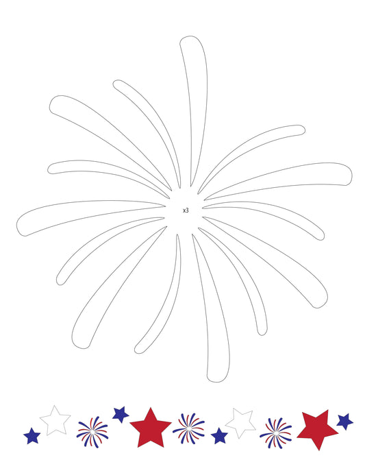 Fireworks and Stars PDF add-on