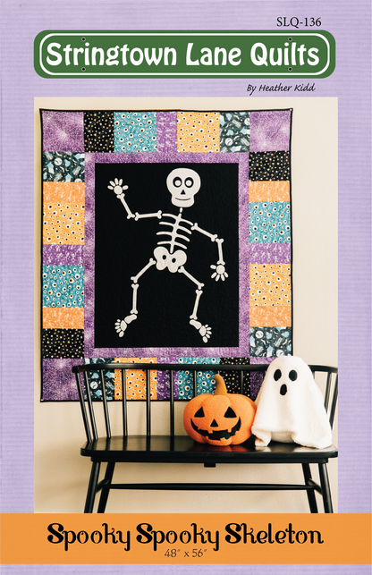 Spooky Spooky Skeleton PDF Quilt Pattern