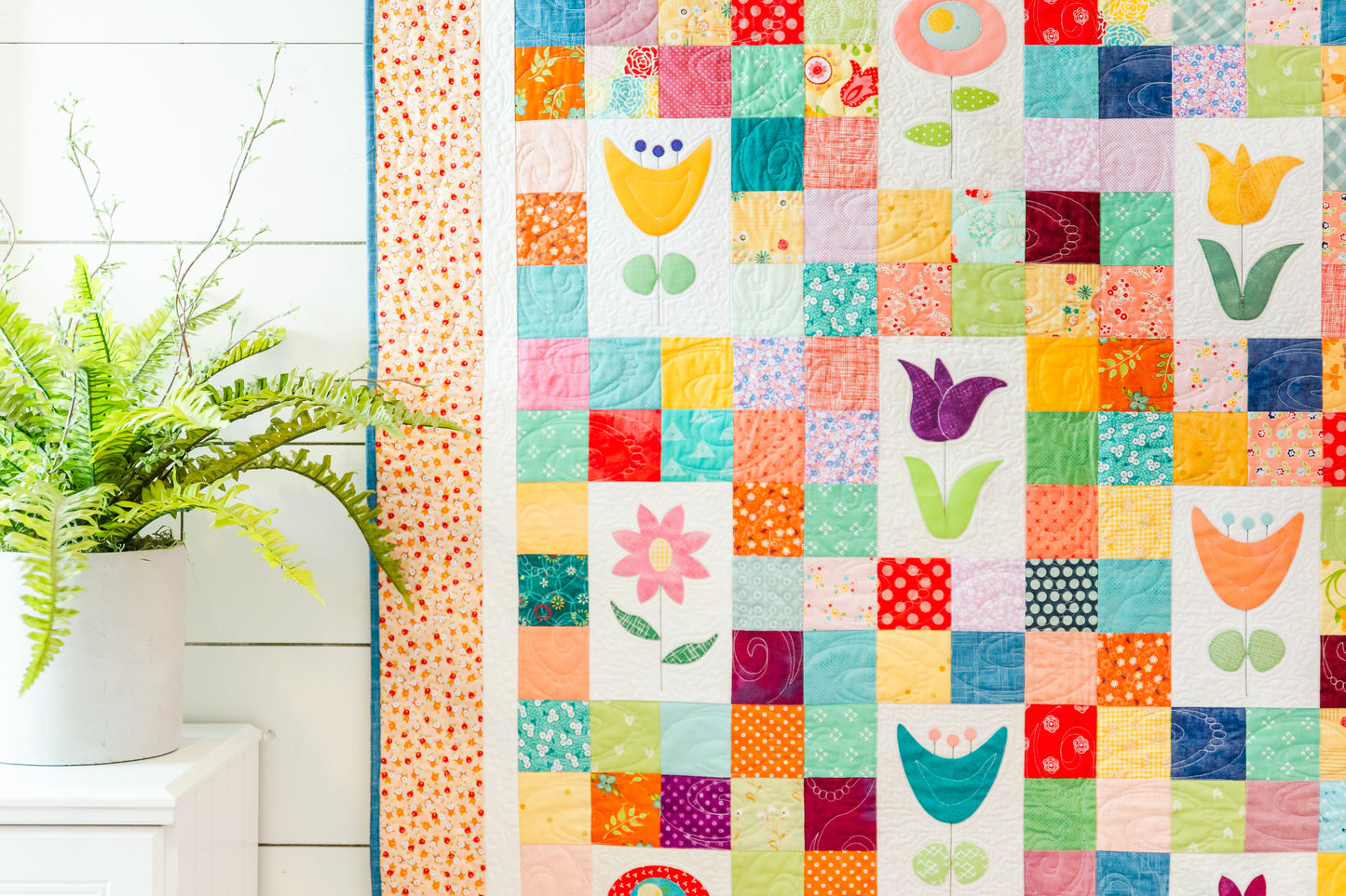 Retro Meadow Quilt Pattern PDF