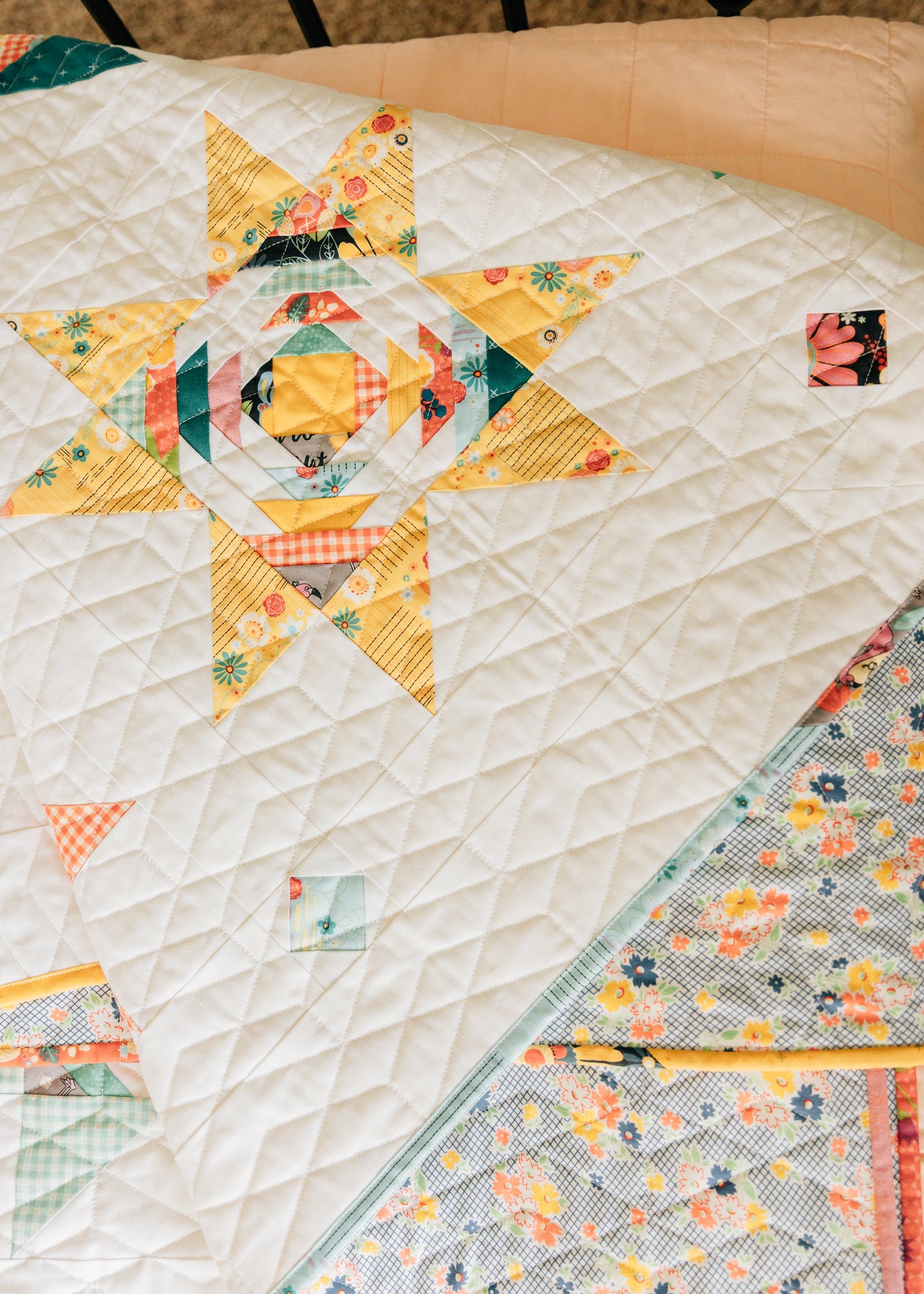 Pineapple Stars Quilt Pattern PDF