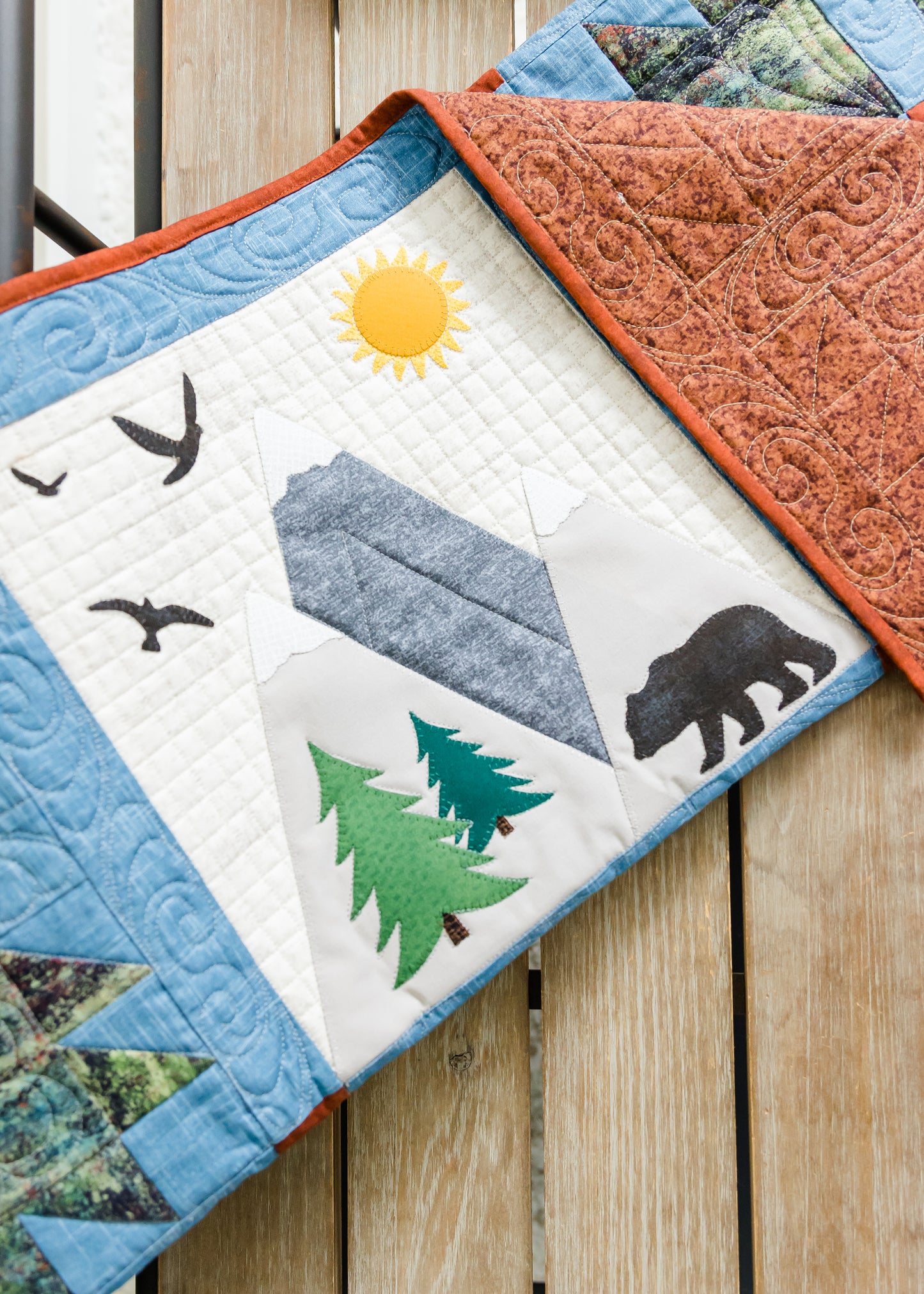 Scenic Bear Paw Quilt Pattern PDF