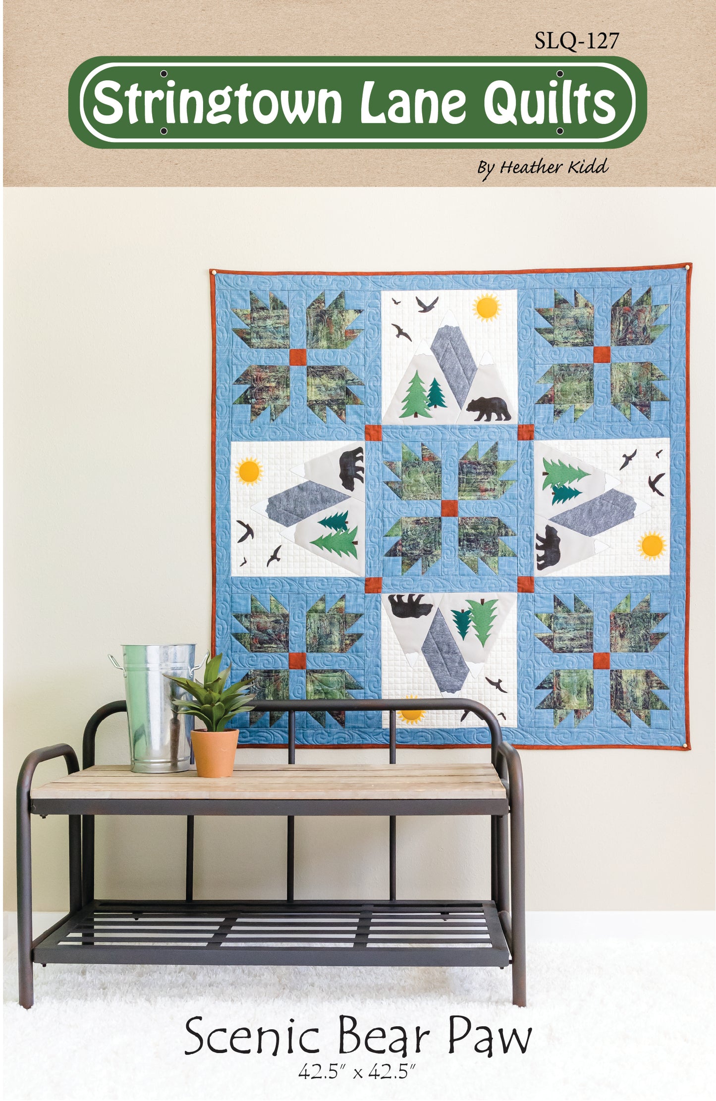 Scenic Bear Paw Quilt Pattern PDF