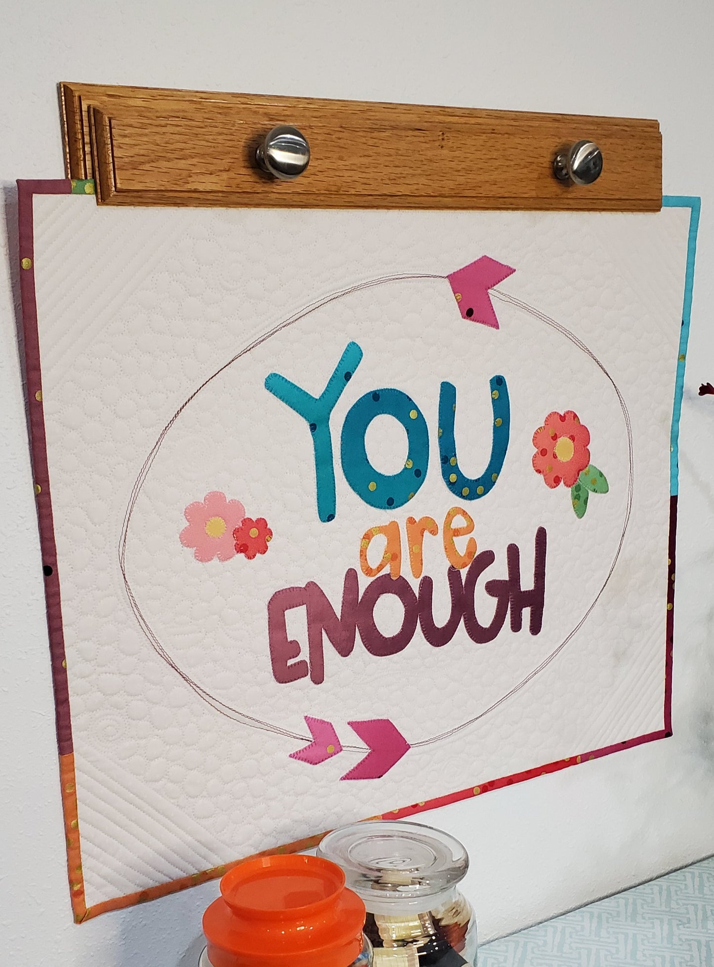 FREE Mini Quilt Wall Hanging Pattern You are Enough PDF