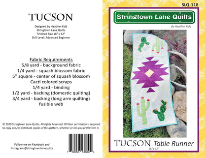 Tucson Table Runner Quilt Pattern PDF