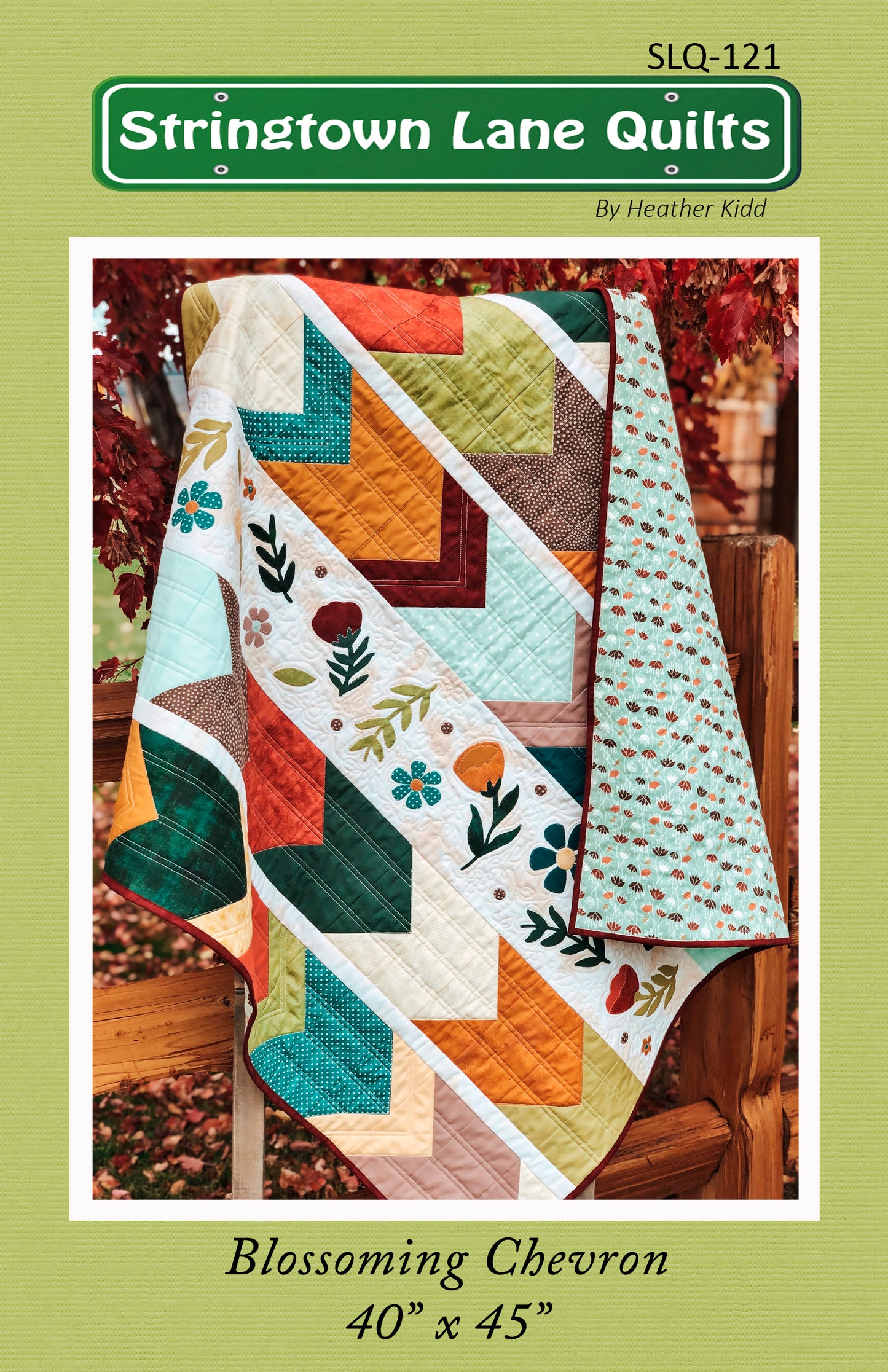 Blossoming Chevron Quilt Pattern PDF