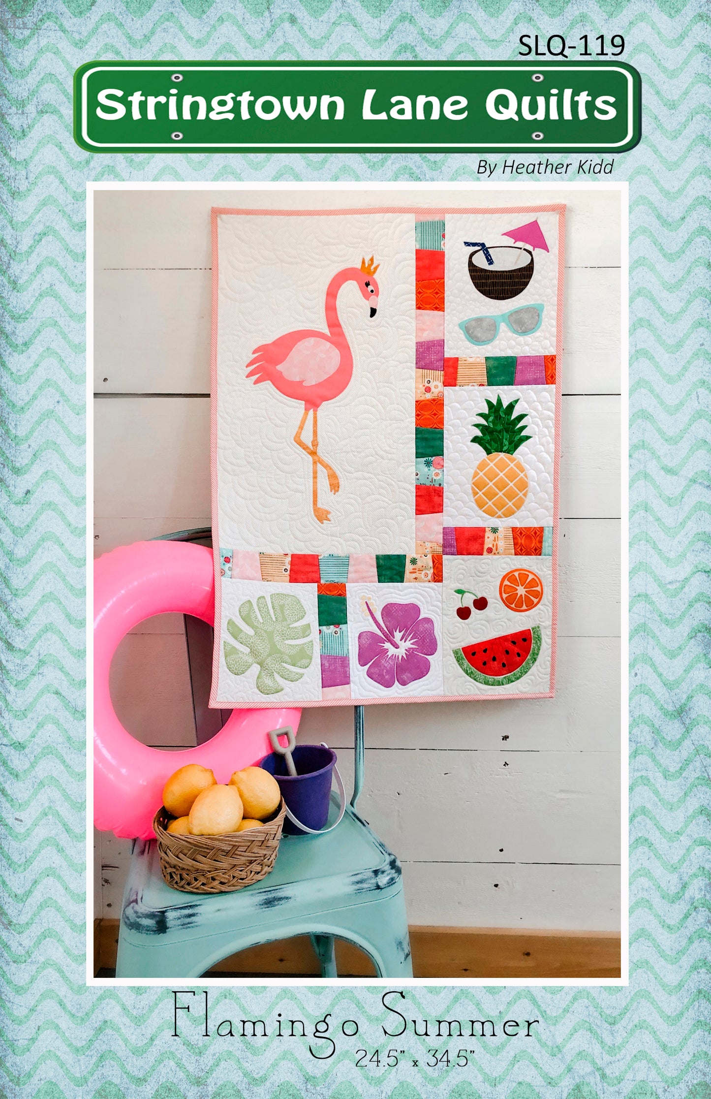 Flamingo Summer Quilt Pattern PDF